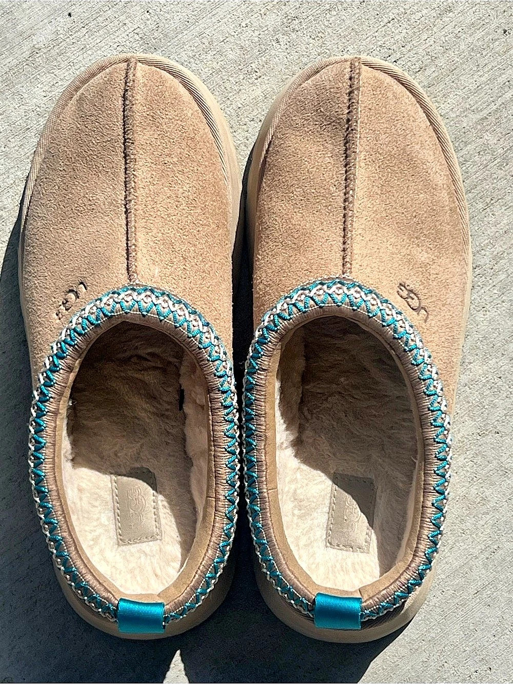 New UGG Tazz Slipper Driftwood / Teal